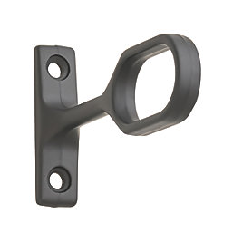 Rail and Tube Solutions  Oval Centre Rail Bracket Black 15mm