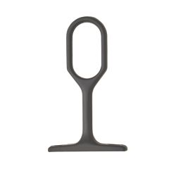 Rail & Tube Solutions Oval Centre Support Bracket Black 15mm