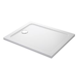 Mira Flight Low Rectangular Shower Tray Gloss White 900 x 800 x 40mm