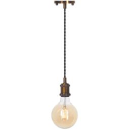 4lite  LED Vintage Pendant Antique Brass 7.5W 690lm