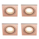 Spa Cali Adjustable Square Downlights Copper 4 Pack