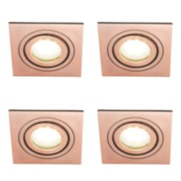 Spa Cali Adjustable Square Downlights Copper 4 Pack