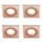 Spa Cali Adjustable Square Downlights Copper 4 Pack