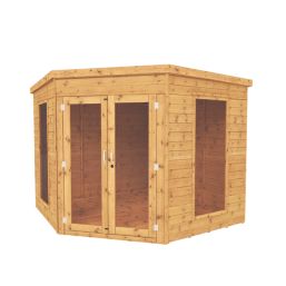 Mercia Premier Corner 8' x 8' (Nominal) Pent Timber Summerhouse
