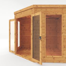 Mercia Premier Corner 8' x 8' (Nominal) Pent Timber Summerhouse