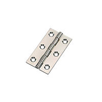 Polished Chrome  Butt Hinges 52 x 29mm 2 Pack