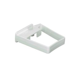 FloPlast  Square Easyfit Pipe Clips White 65mm 10 Pack