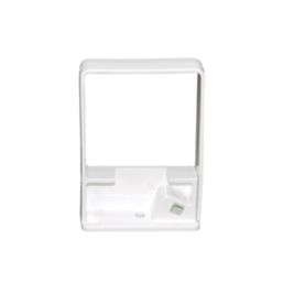 FloPlast  Square Easyfit Pipe Clips White 65mm 10 Pack