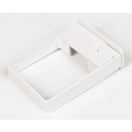 FloPlast  Square Easyfit Pipe Clips White 65mm 10 Pack