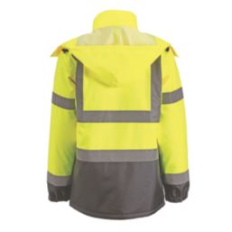 Scruffs  Hi-Vis Jacket Yellow / Navy Small 44" Chest