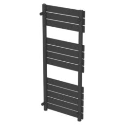 Flomasta Flat Bar 1200mm x 500mm 1897BTU Black Vertical Designer Radiator