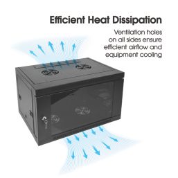 Labgear 6U Wall Data Cabinet  600mm x 370mm