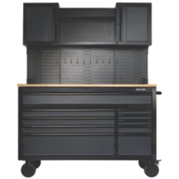 Bunker  10-Drawer Workstation Grey