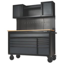 Bunker  10-Drawer Workstation Grey
