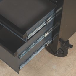 Bunker  10-Drawer Workstation Grey