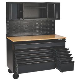 Bunker  10-Drawer Workstation Grey