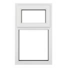 Crystal  Top Opening Clear Triple-Glazed Casement White uPVC Window 610mm x 1040mm