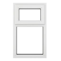 Crystal  Top Opening Clear Triple-Glazed Casement White uPVC Window 610mm x 1040mm