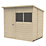 Forest  7' x 5' (Nominal) Pent Overlap Timber Shed with Base