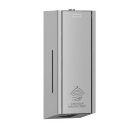Exos Battery-Powered Touch-Free  Sanitiser Dispenser Satin Finish 325mm x 120mm