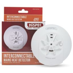 Hispec Fast Fix HE/FF10 Mains Interlinked Heat Alarm