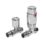Towelrads  15mm x 1/2" Chrome Straight Modern Thermostatic Radiator Valve & Lockshield