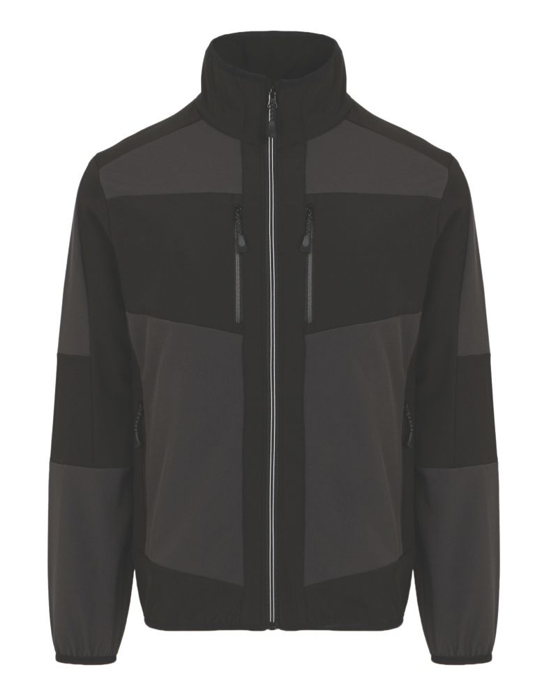 Regatta E-Volve 2-Layer Softshell Jacket Ash/Black 2X Large 47