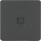 Knightsbridge  1-Gang Slave Telephone Socket Anthracite