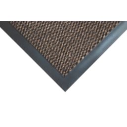 COBA Vyna-Plush Entrance Mat Black/Brown 1.8m x 1.2m x 7mm