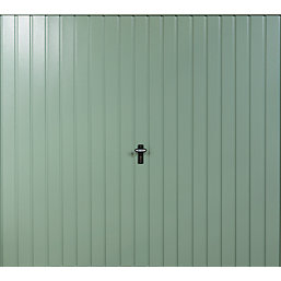 Gliderol Vertical 7' x 7' Non-Insulated Frameless Steel Up & Over Garage Door Chartwell Green