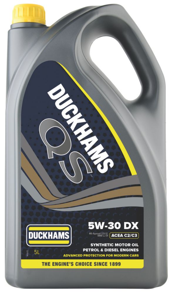 Duckhams QS 5W-30 DX Engine Oil 5Ltr - Screwfix