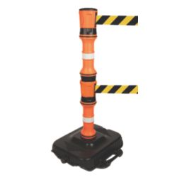 EasyExtend  Barrier Post & Double Head Kit (Yellow & Black) 10m