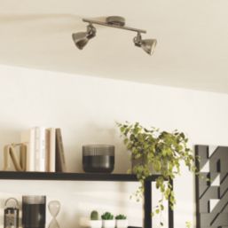 Eglo Seras LED 2-Light Spotlight Antique Nickel/Cream 2.8W 250lm