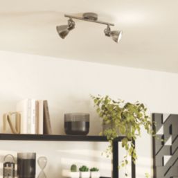 Eglo Seras LED 2-Light Spotlight Antique Nickel/Cream 2.8W 250lm