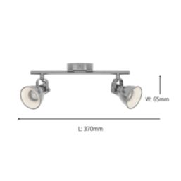 Eglo Seras LED 2-Light Spotlight Antique Nickel/Cream 2.8W 250lm