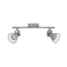 Eglo Seras LED 2-Light Spotlight Antique Nickel/Cream 2.8W 250lm