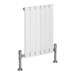 Reina Harley Single 600mm x 420mm 952BTU White Vertical Designer Radiator
