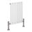 Reina Harley Single 600mm x 420mm 952BTU White Vertical Designer Radiator