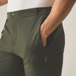 Regatta Highton II Stretch Trousers Dark Khaki 36" W 31" L