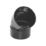 FloPlast  Solvent Weld 135° Double Socket Bend Black 110mm