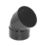 FloPlast  Solvent Weld 135° Double Socket Bend Black 110mm