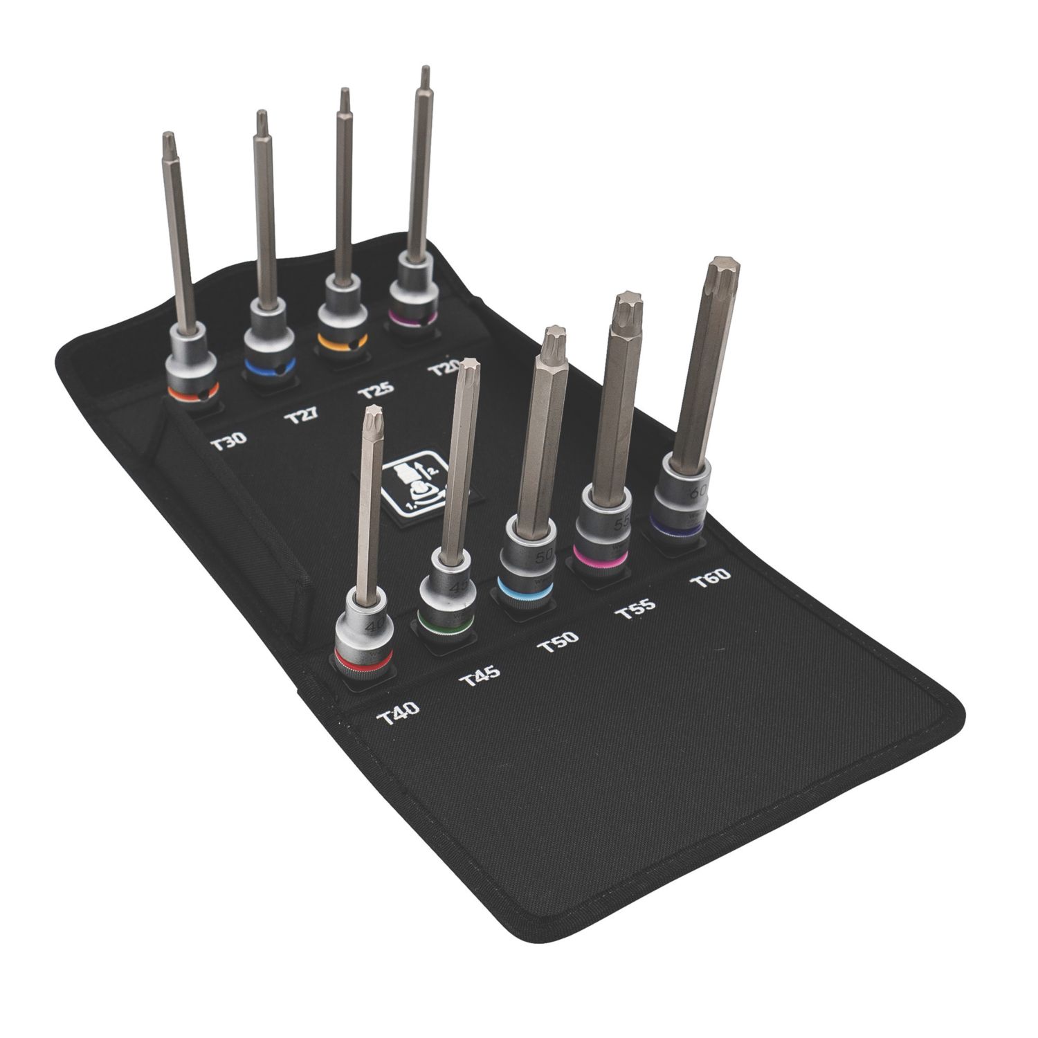 Wera 8767 C TORX HF 3 Zyklop 1/2" Drive Bit Socket Set 9 Pieces (233FU)