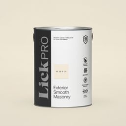 LickPro 5Ltr Smooth White BS 10 B 15 Masonry Paint