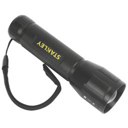 Stanley   LED Aluminium Flashlight Black 300lm