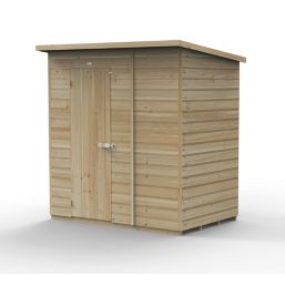 Forest Beckwood 6' x 4' (Nominal) Pent Shiplap Timber Shed with Base & Assembly