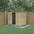 Forest Beckwood 6' x 4' (Nominal) Pent Shiplap Timber Shed with Base & Assembly