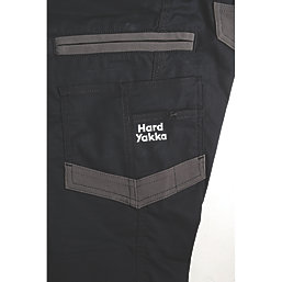 Hard Yakka Raptor Cuff Womens Trousers Black Size 6 30" L