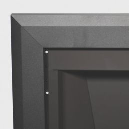 Be Modern Design Black Rotary Control Inset Gas Manual Fire 510mm x 123mm x 605mm