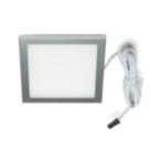 VEW Slim Square LED Cabinet Light Silver 3W 140lm
