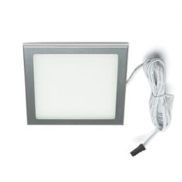 VEW Slim Square LED Cabinet Light Silver 3W 140lm